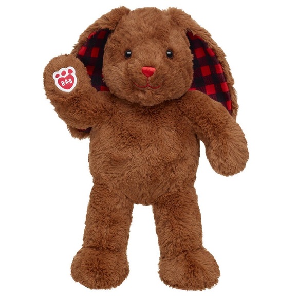 Build A Bear Buffalo Check Pawlette Bunny Holiday Plush - Picture 2 of 13